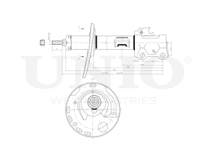 Right front gas shock absorber photo