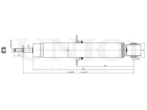 Rear gas shock absorber photo