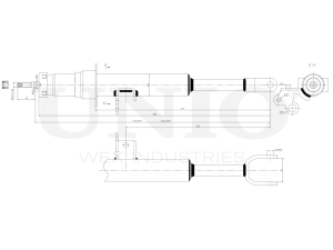 Left front gas shock absorber photo