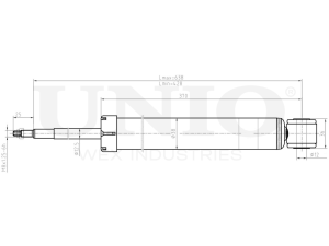 Rear gas shock absorber photo