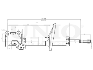 Right front gas shock absorber photo