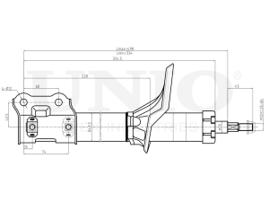 Right front gas shock absorber photo