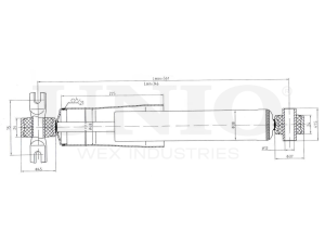 Rear gas shock absorber photo