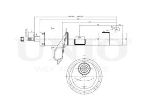 Right front gas shock absorber photo