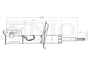 Right front gas shock absorber photo
