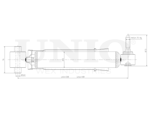 Rear gas shock absorber photo