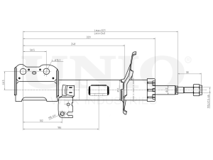 Right front gas shock absorber photo