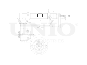Right front gas shock absorber photo