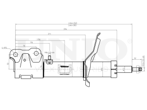 Right front gas shock absorber photo