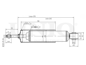 Front gas shock absorber photo