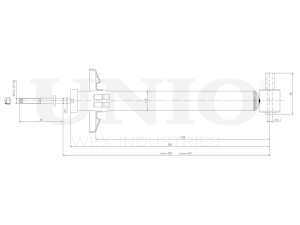 Rear gas shock absorber photo