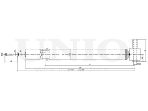 Rear gas shock absorber photo