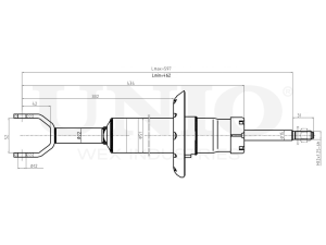 Front gas shock absorber photo