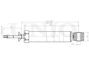 Front gas shock absorber photo