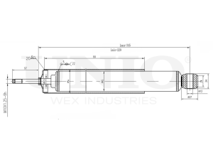 Front gas shock absorber photo