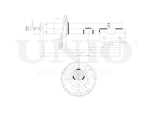 Right front gas shock absorber photo