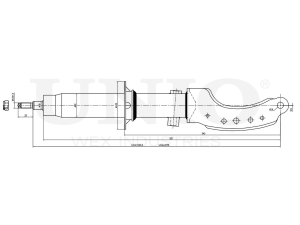 Right front gas shock absorber photo