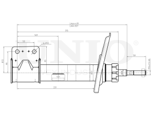 Right front gas shock absorber photo