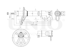 Right rear oil shock absorber photo