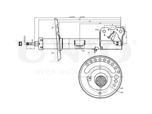 Left front gas shock absorber photo