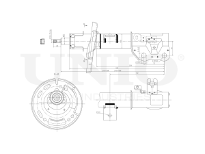Left front gas shock absorber photo