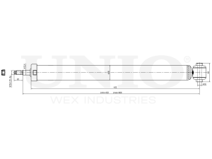 Rear gas shock absorber photo