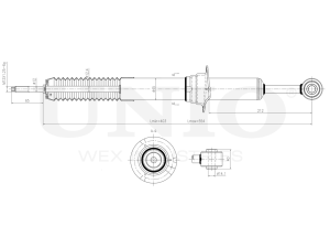 Front gas shock absorber photo