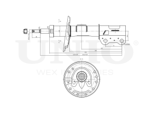 Right front gas shock absorber photo