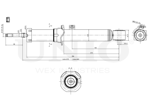 Right front gas shock absorber photo