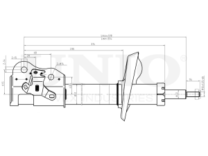 Left front gas shock absorber photo