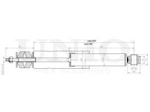 Rear gas shock absorber photo