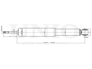 Rear gas shock absorber photo