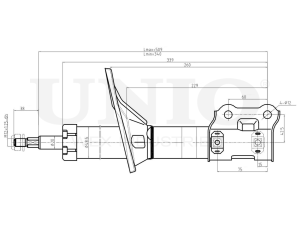 Right front gas shock absorber photo