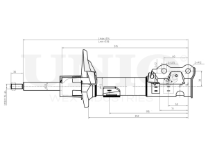 Right front gas shock absorber photo