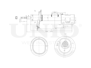 Right front gas shock absorber photo