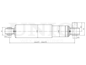 Front gas shock absorber photo