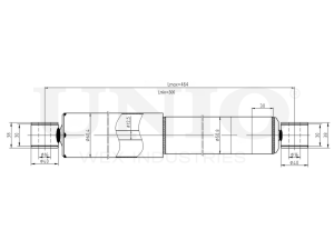 Rear gas shock absorber photo
