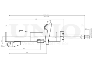 Left front gas shock absorber photo