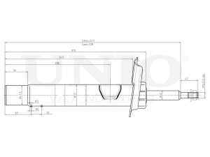 Right front gas shock absorber photo