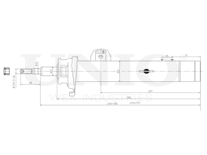 Right front gas shock absorber photo