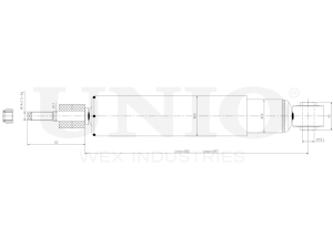 Rear gas shock absorber photo