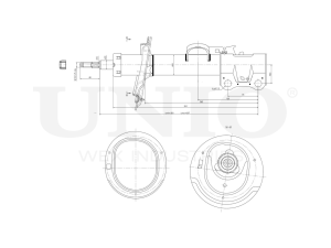 Right front gas shock absorber photo