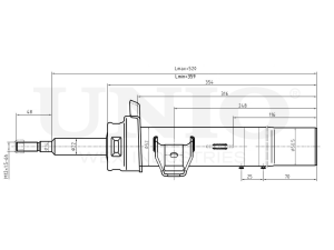 Right front gas shock absorber photo