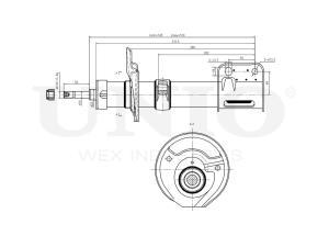 Right front gas shock absorber photo