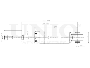 Rear gas shock absorber photo