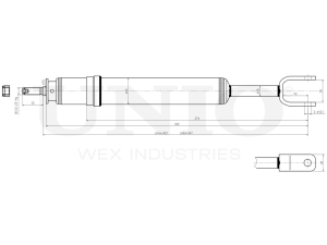 Front gas shock absorber photo