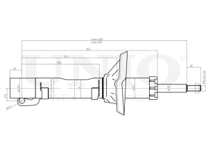 Front oil shock absorber photo