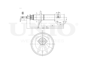 Right front gas shock absorber photo