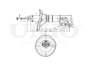 Right front gas shock absorber photo
