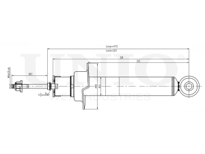 Front gas shock absorber photo